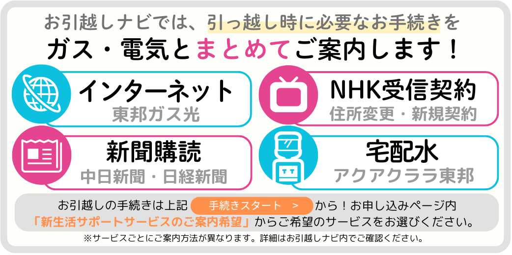 ガスと電気とまとめてご案内します!